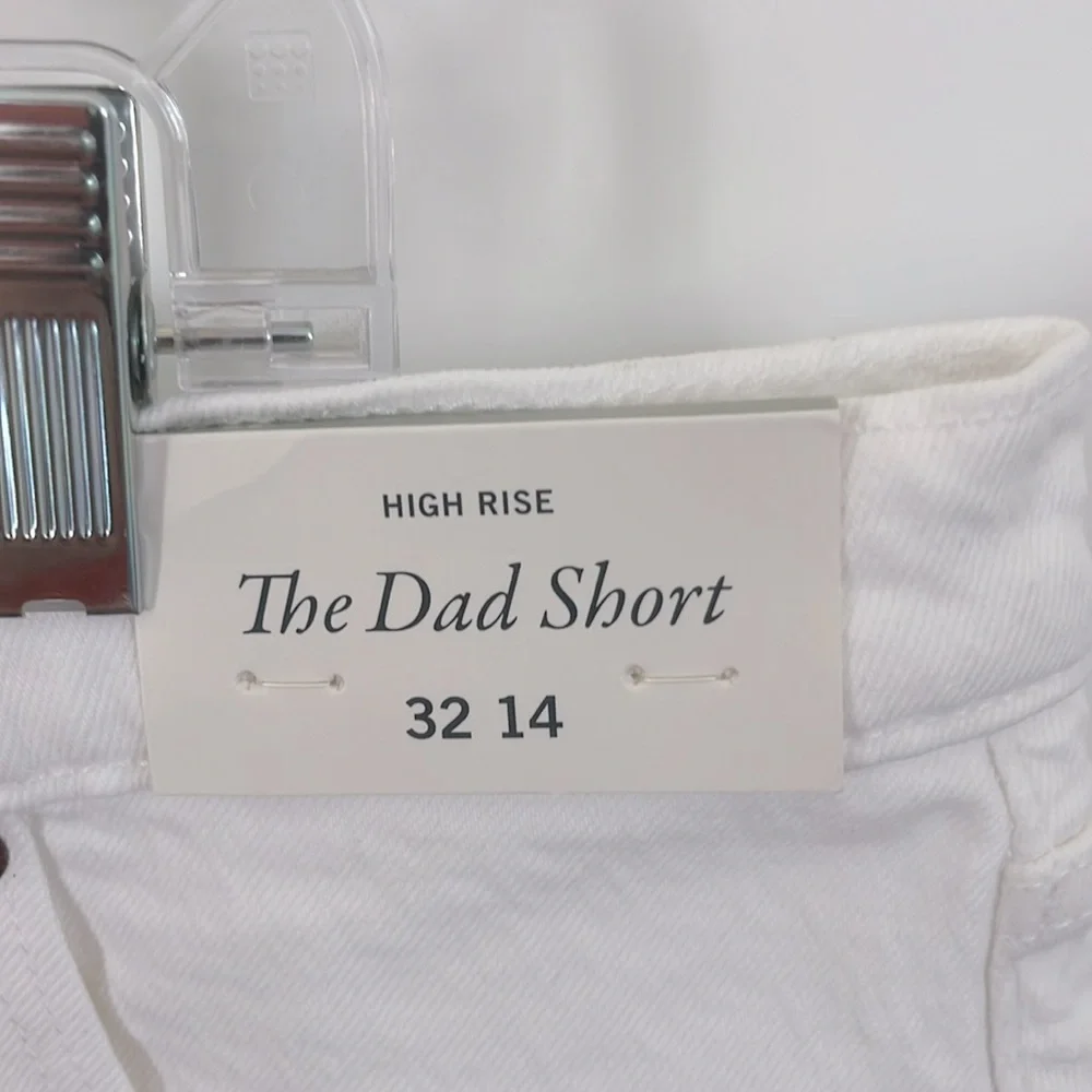 ABERCROMBIE and FITCH Jeans $70 Women The Dad Short Frayed Hem Plus Size 14 NWT - Picture 8 of 8